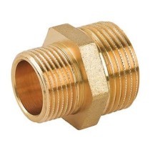 Nipplo in ottone giallo ridotto M1.1/4xM1 Fig.245