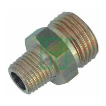 Nipplo in ottone giallo ridotto M1/4xM1/2 sinistro