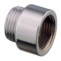 Prolunga in ottone cromato ridotta F1/2xM3/8 mm