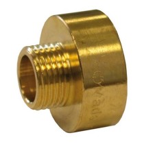 Prolunga in ottone giallo ridotta M3/8xF1/2