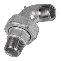 Bocchettone a gomito in ghisa F3/8 sede conica GM - Fig. 340