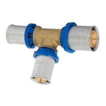 Tee ridotto per tubo multistrato 20x16x16 pressare - Ape