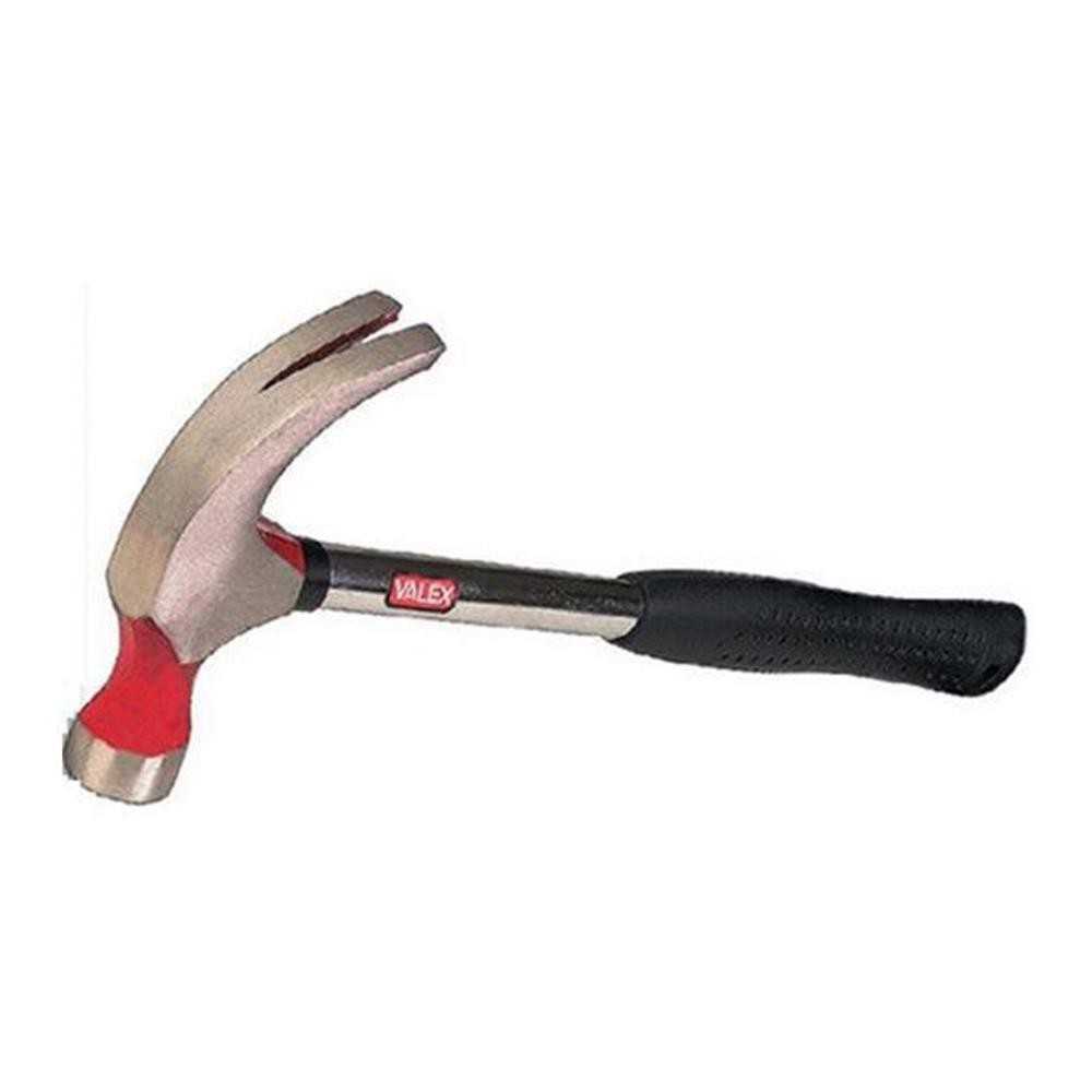 Martello tipo americano 500 gr con manico acciaio ricoperto in gomma - Valex