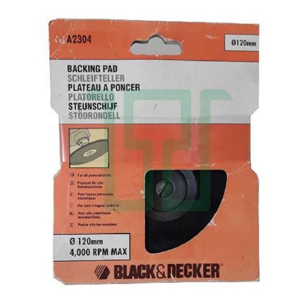 Platorello 120 mm con codolo per trapano - Black Decker