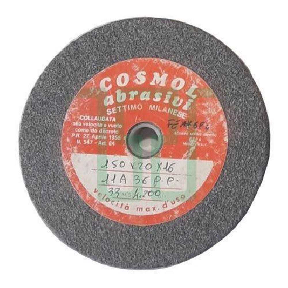 Mola abrasiva al coridone grigio 200x20 - Cosmol