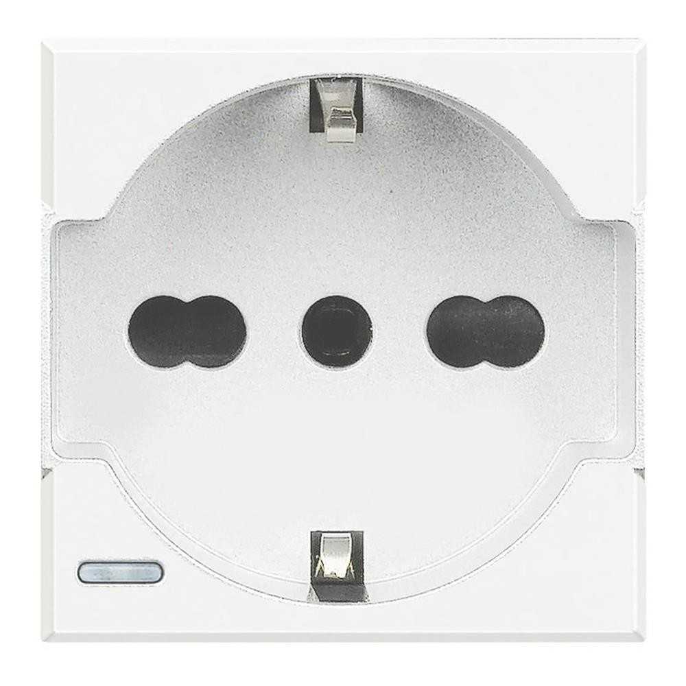 Presa 16A schuko unel bianco - serie BTicino Axolute