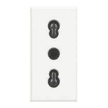 Presa 16A bipasso bianco - serie BTicino Axolute