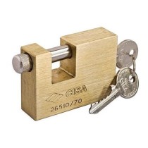 Lucchetto serranda 70 cisa plus ottone