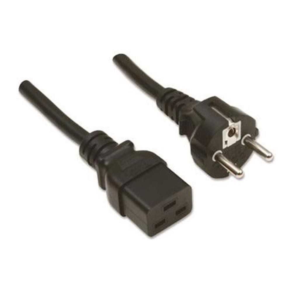 Cavo alimentazione c19 schuko nero
