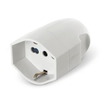 Presa volante 16A schuko bianca unel - Scame