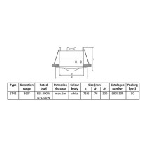 Sensore di moviento per illuminazione ad incasso