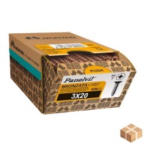 Vite truciolare 3x20 TSP-PZ bronzata filetto totale Panel-vit - 500 pezzi