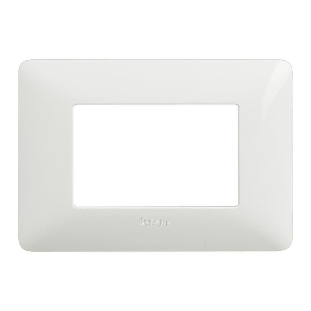 Placca 3 moduli bianco - Serie BTicino Matix