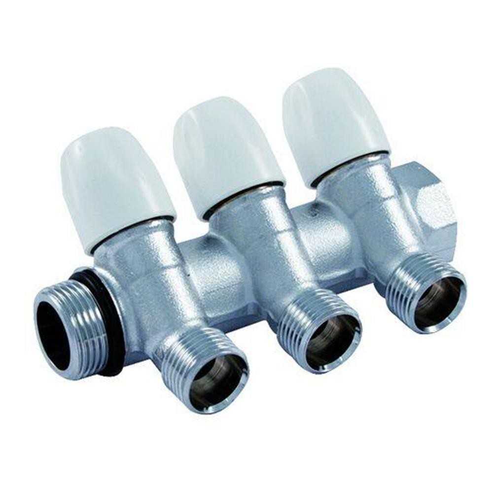 Collettore lineare valvola 3/4 x 1/2 x 4 vie - Tiemme