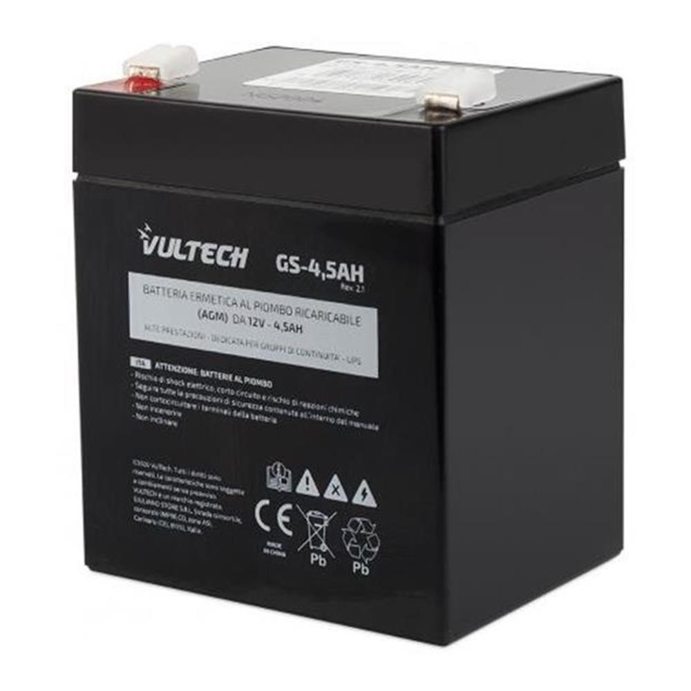 Batteria ricaricabile 12V 4.5AH - Vultec