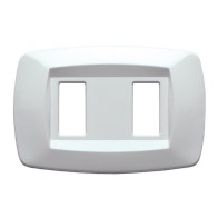 Placca 2 moduli modi bianco...