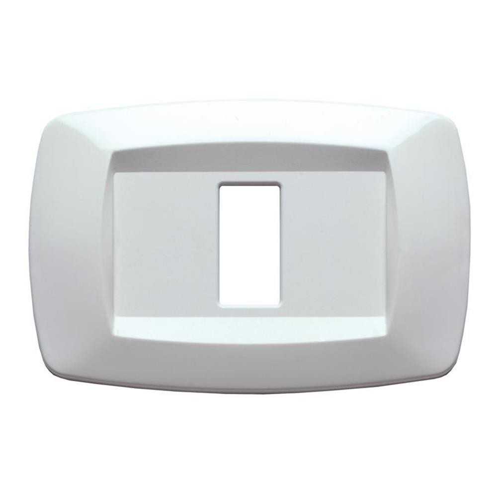 Placca 1 modulo modi bianco - serie Master 16000