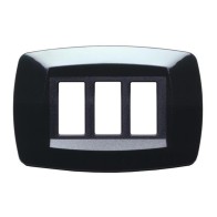 Placca 3 moduli modi nero -...