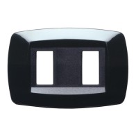 Placca 2 moduli modi nero -...