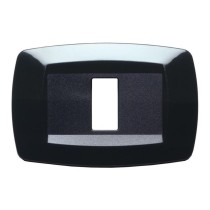 Placca 1 modulo modi nero - serie Master 16000