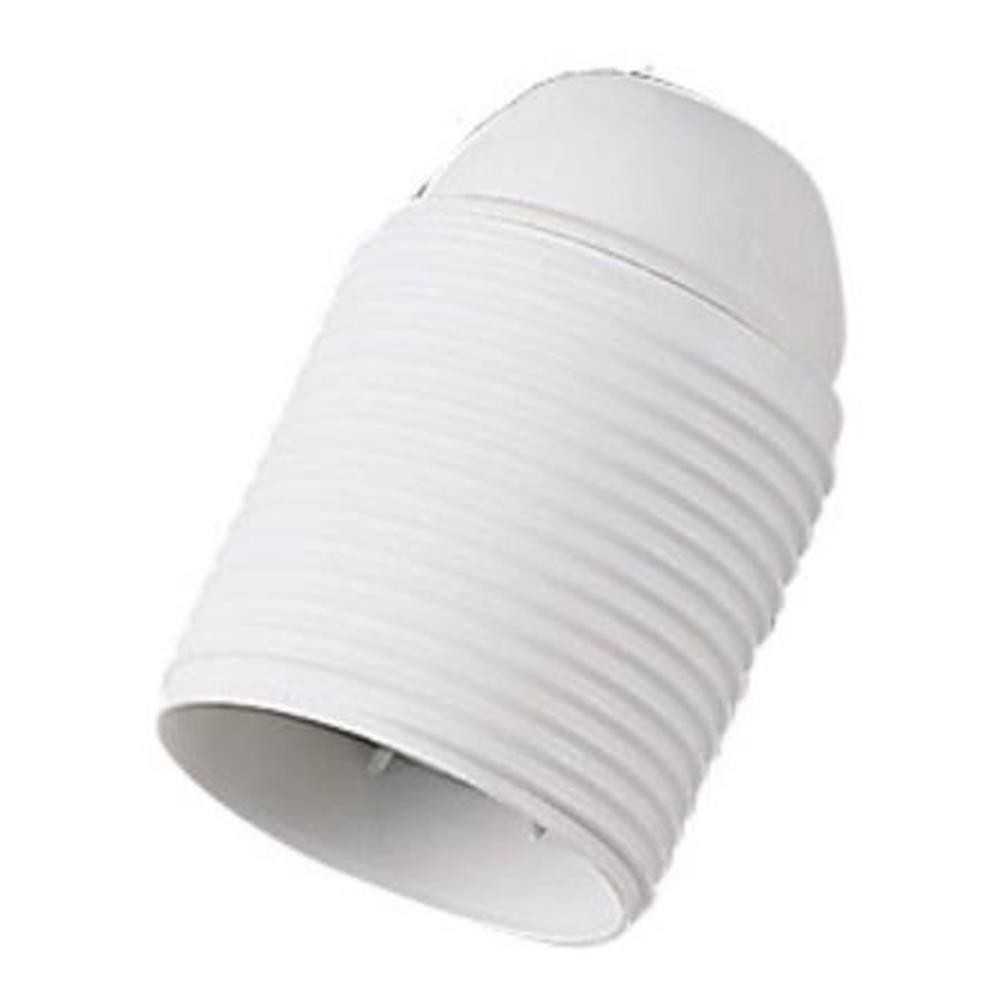 Portalampada E27 filettato bianco in termoplastico