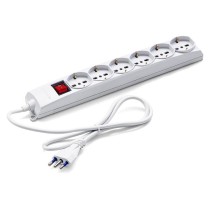 Multipresa 6 schuko unel con iterruttore e cavo - Master