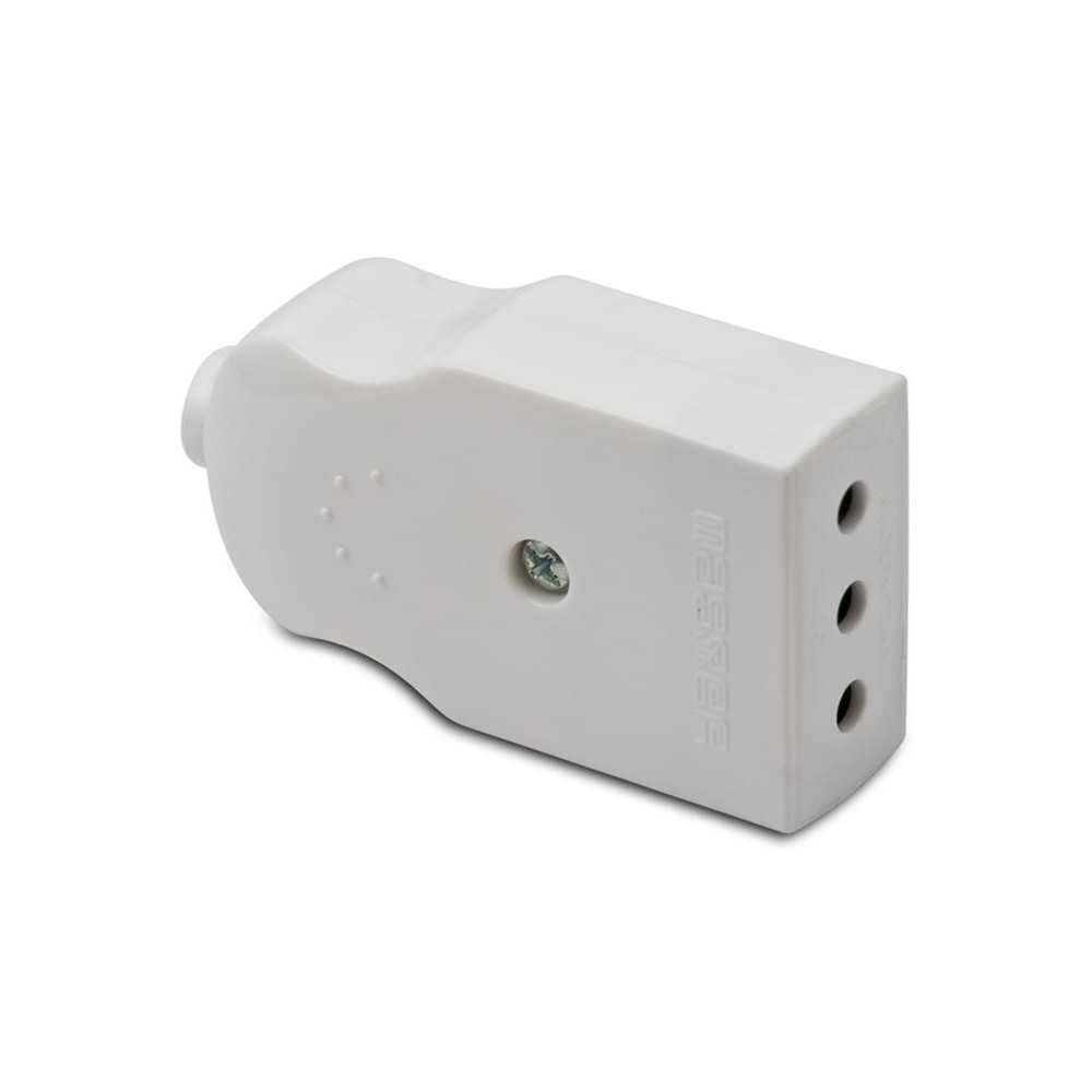 Presa volante 10A italiana bianca - Master