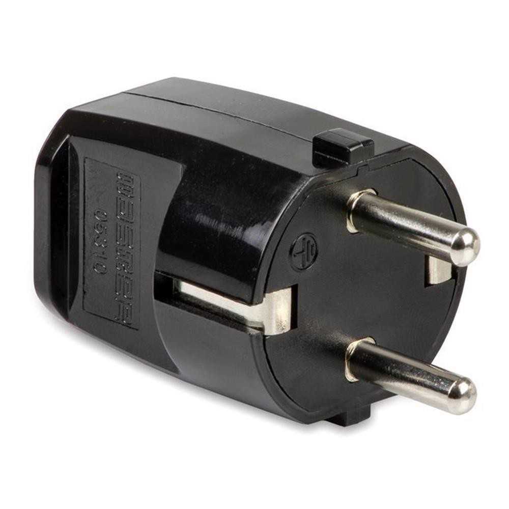 Spina 16A schuko nera - Master