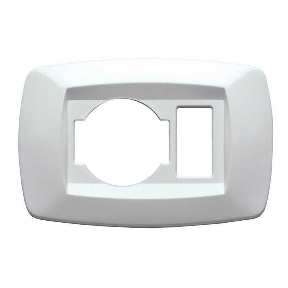 Placca schuko e normale modi bianco - serie Master 16000