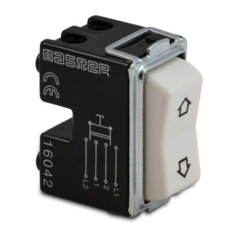 Pulsante doppio confrecce 10A 2 NA - serie Master 16000