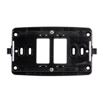 Supporto 2 moduli scatola tonda - serie Master 16000