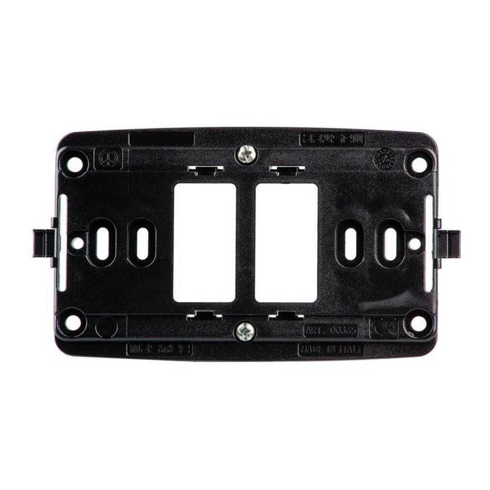 Supporto 2 moduli scatola tonda - serie Master 16000