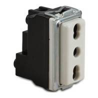 Presa 16A bipasso bianco -...