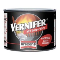 Smalto antiruggine vernifer nero satinato alta temperatura 250 ml - Arexons
