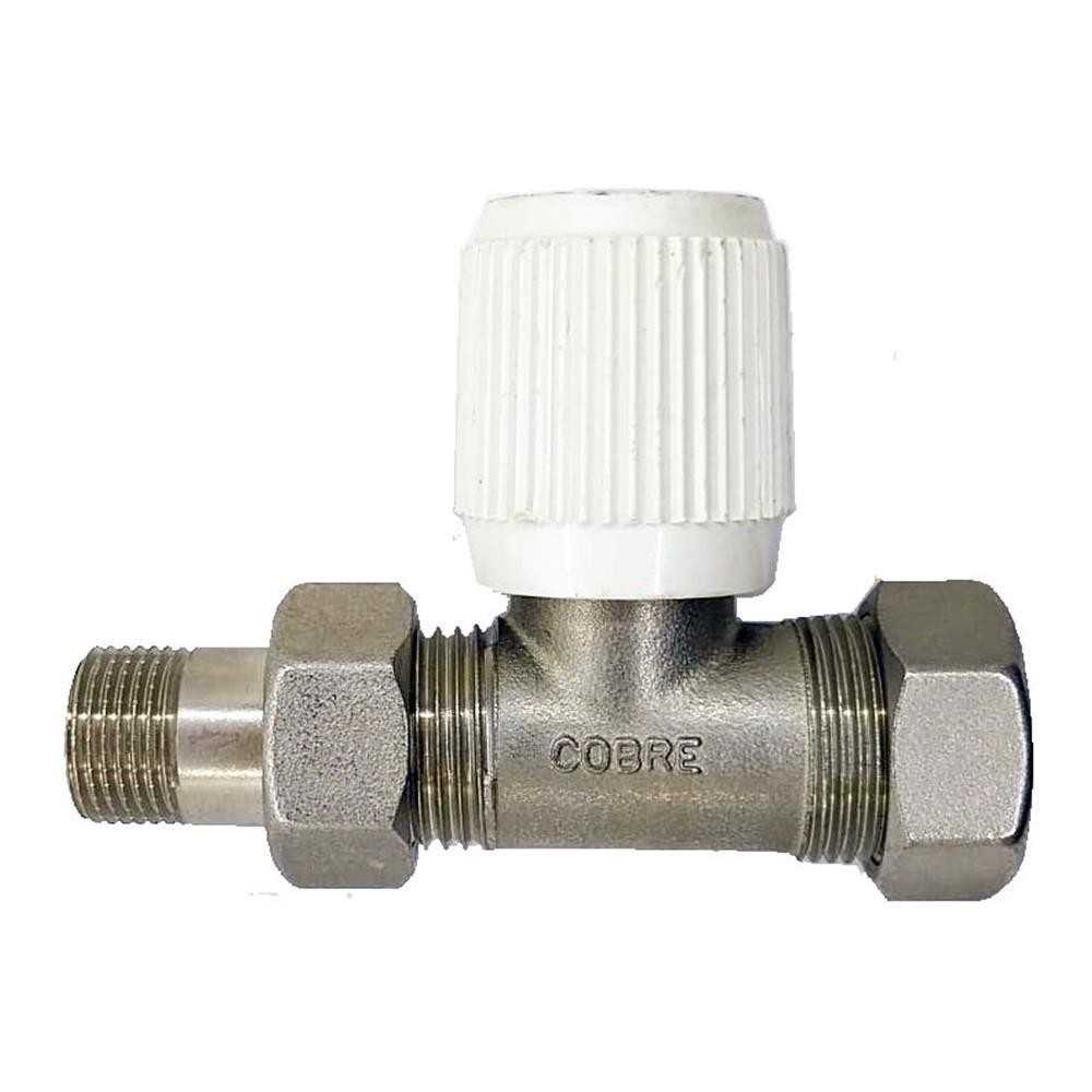 Valvola dritta 3/8 x 14 attacco rame - Cobre