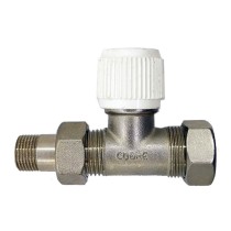 Detentore dritto 3/8 x 14 attacco rame - Cobre