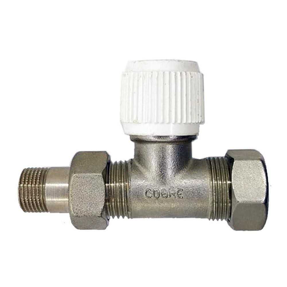 Detentore dritto 3/8 x 14 attacco rame - Cobre