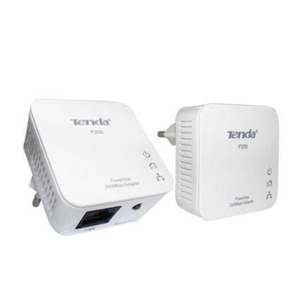 Coppia adattatori Powerline ethernet su linea elettrcia 200 Mbps - Tenda
