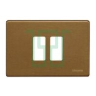 Placca 2 moduli scatola...