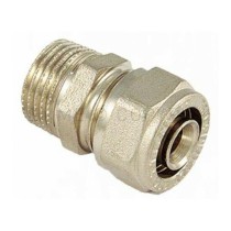 Raccordo dritto per tubo multistrato 16xM3/4 stringere