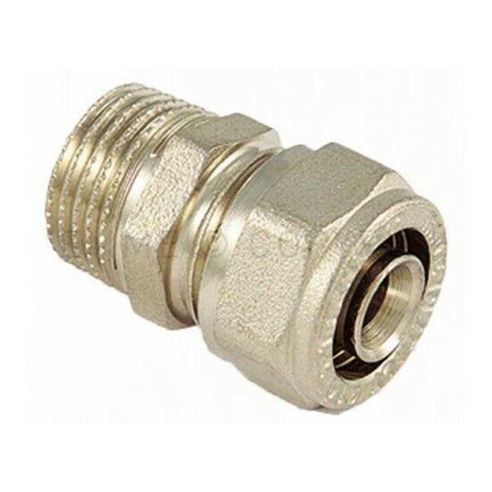 Raccordo dritto per tubo multistrato 16xM3/4 stringere