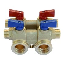 Collettore modulare totem 2+2 vie 3/4 x 1/2 x 16