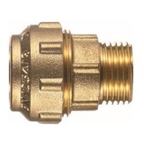 Raccordo ottone dritto per tubo PN 20 X M1/2 O-ring