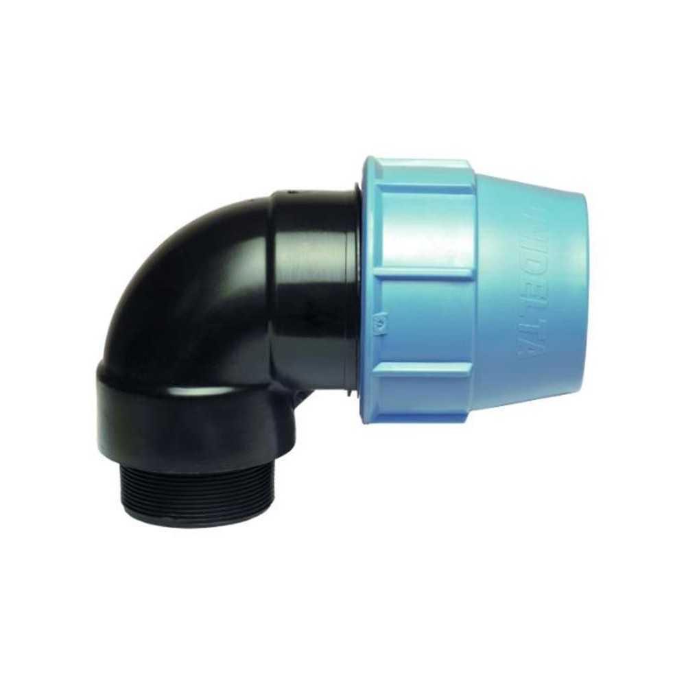 Gomito plastica per tubo PN 32XM1