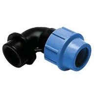 Gomito plastica per tubo PN...