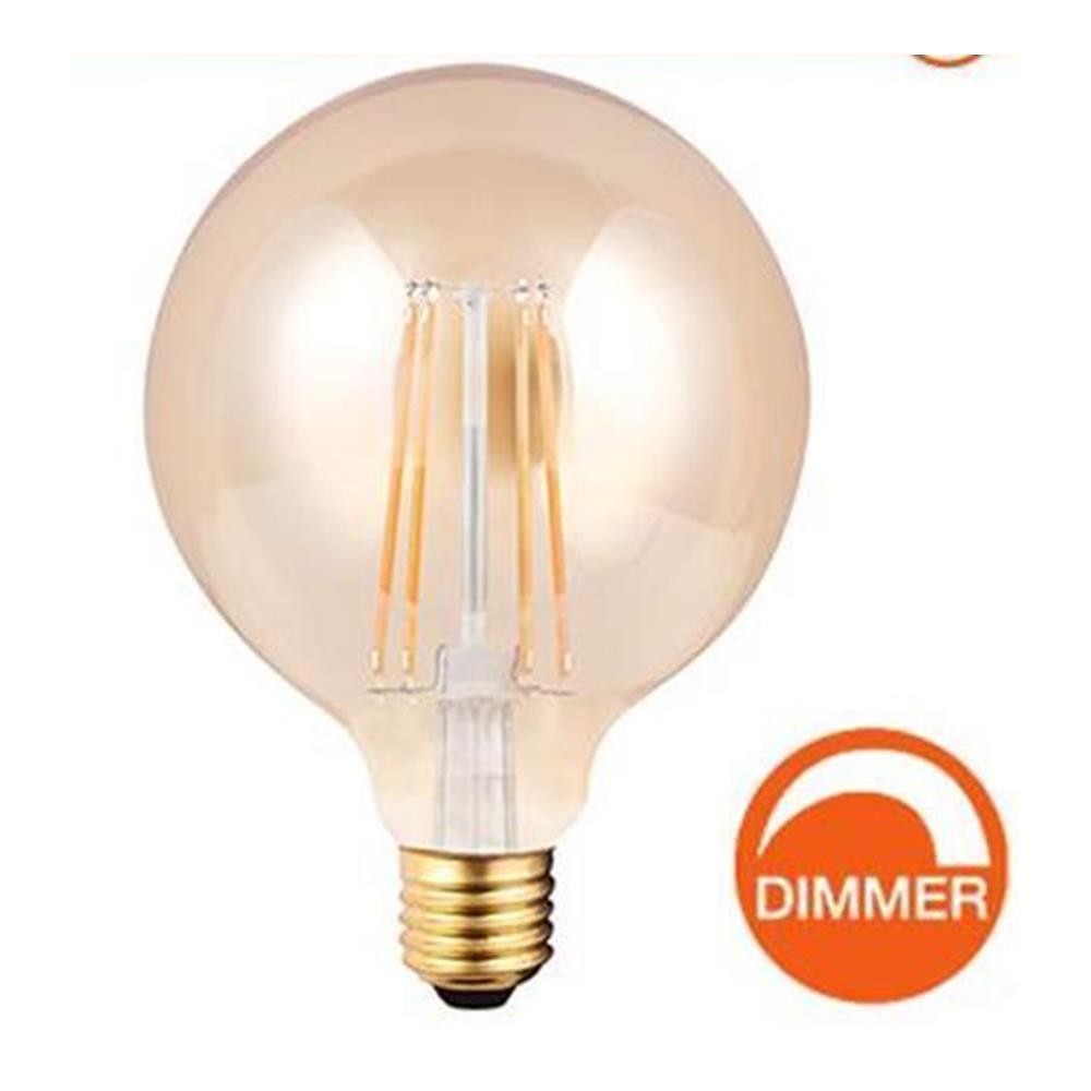 Lampadina a bulbo con filamento led dimmerabile E27 8W 2200K - Fsl